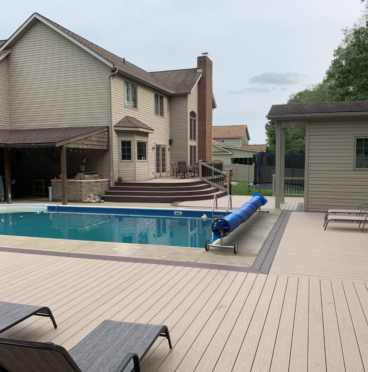 composite pool deck installation in canton ohio