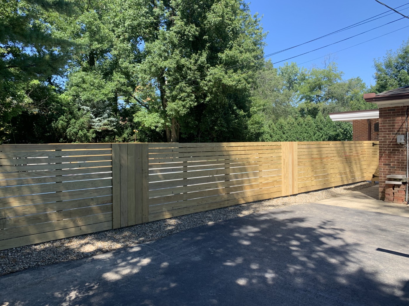 wooden security fence for luxury northeast ohio home