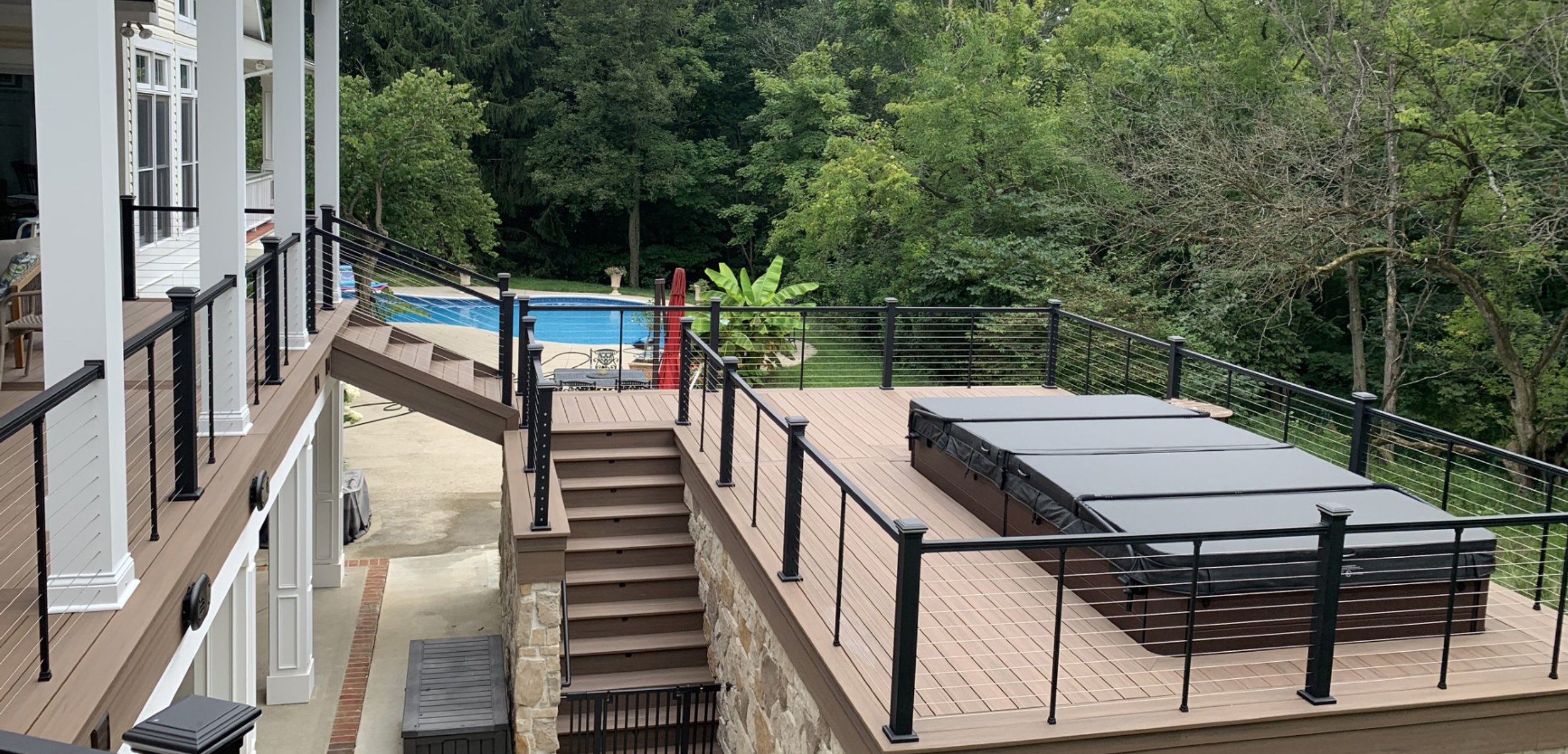 Custom porch in Ohio